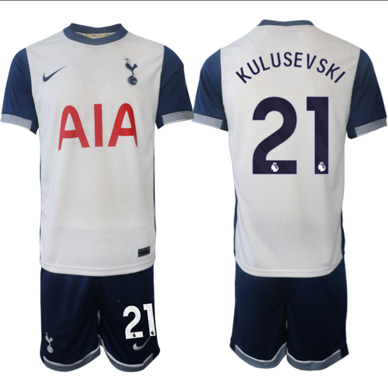 Men 2024-2025 Club Tottenham home White #21 Soccer Jersey->tottenham jersey->Soccer Club Jersey